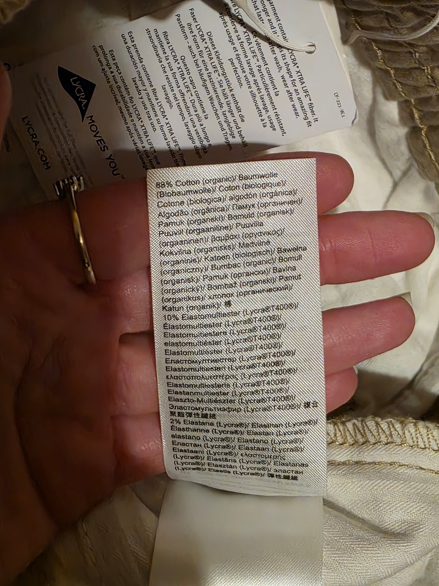 Esprit 30R New Beige Pull On Cropped Trouser