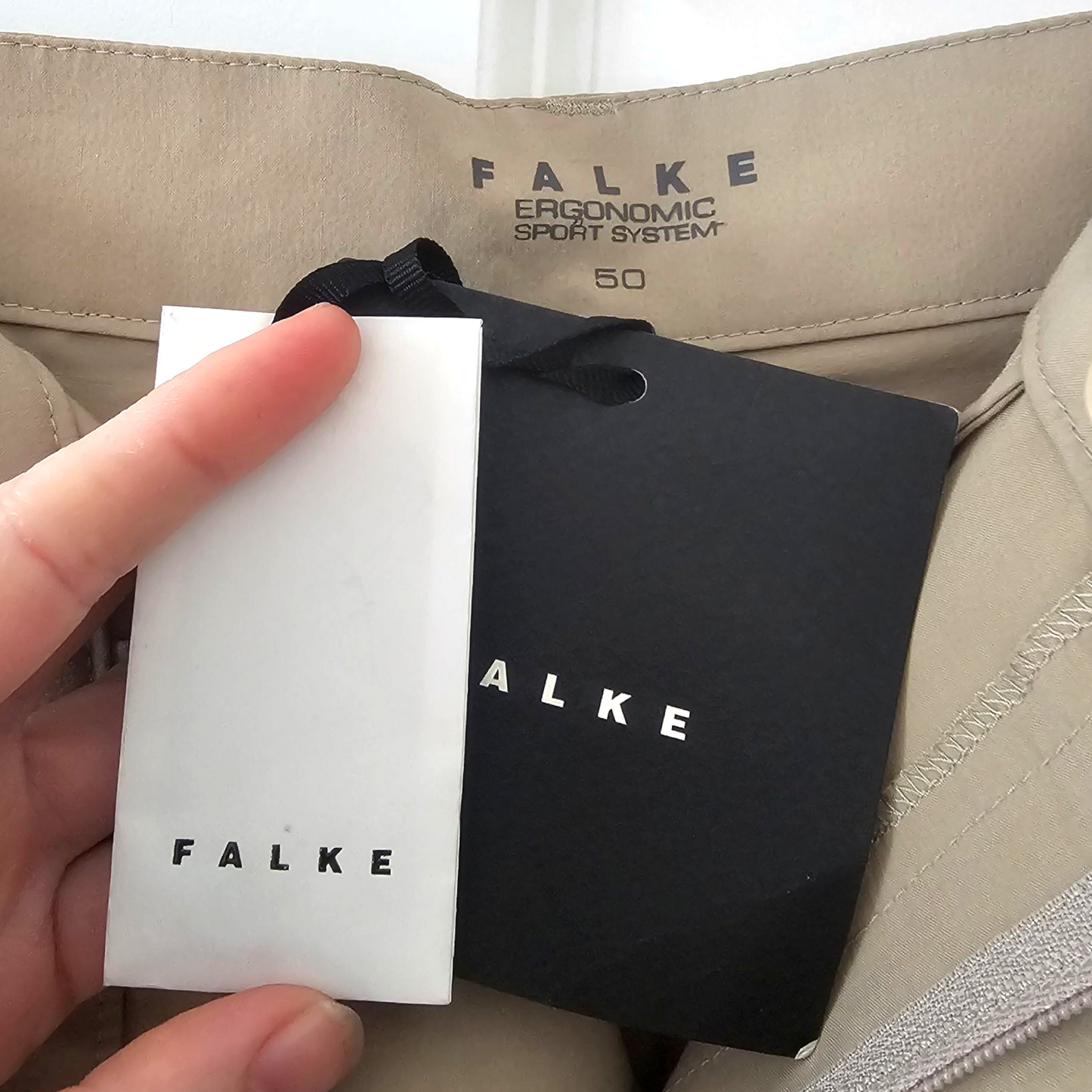 FALKE Men’s Trekking Trousers – Clay Mix – W34 L32 – NWT – RRP £125