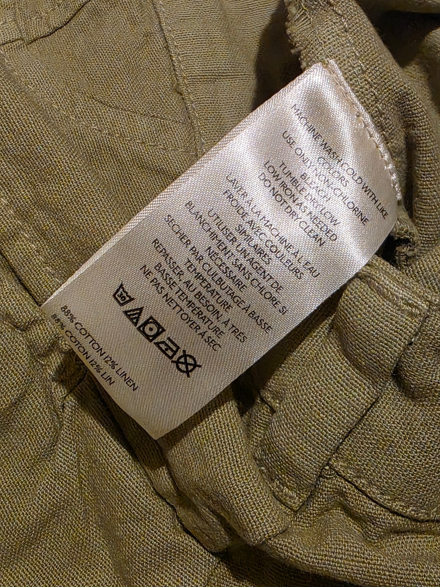 Free People Khaki Sweet Talk Chino Pants New UK 10