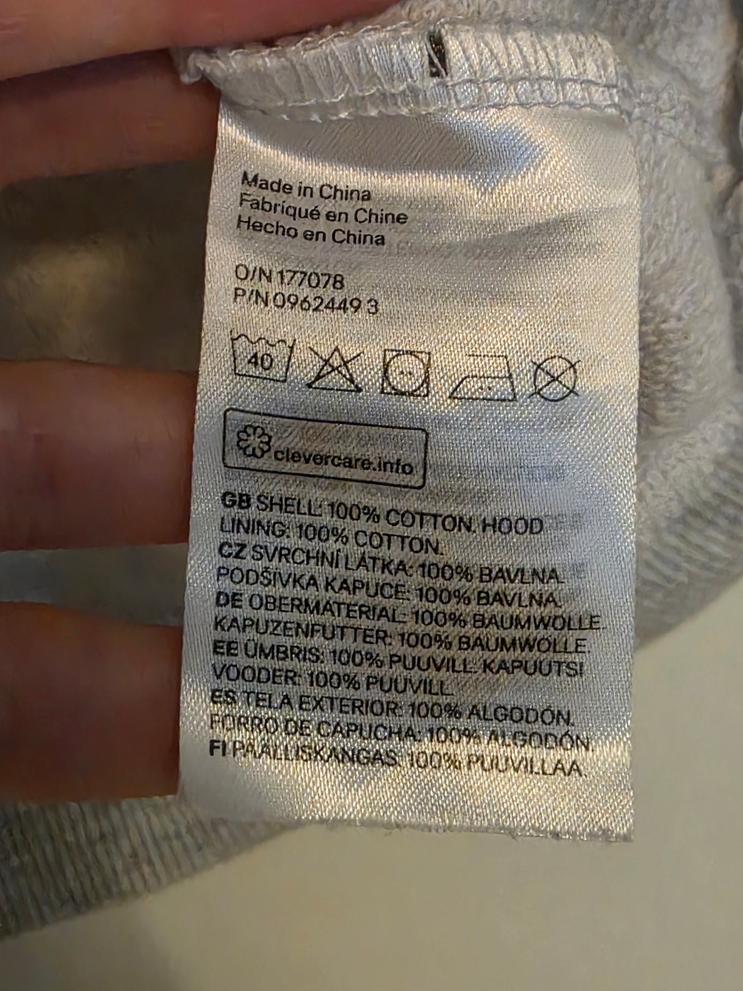 Grey Sleeveless Hooded Sweater from H&M Size Small