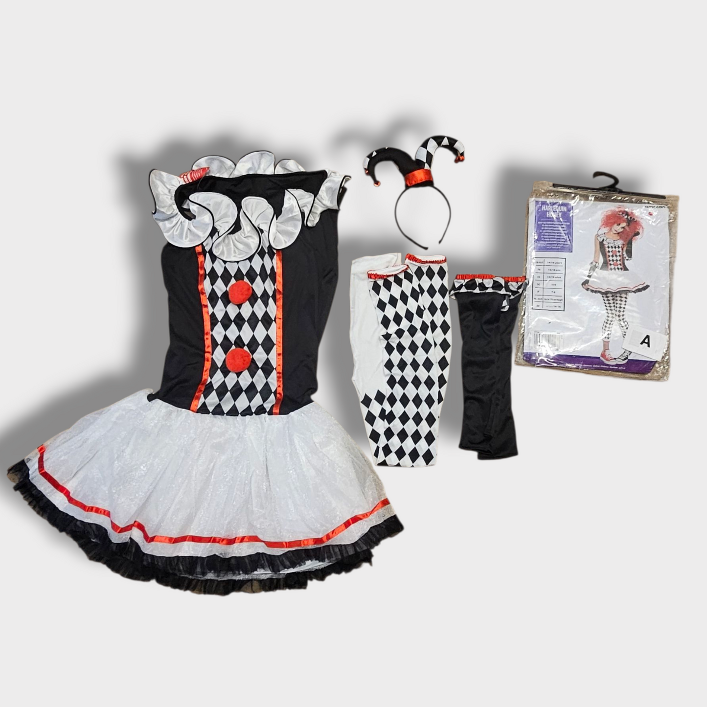 Amscan Harlequin Honey Costume – Age 14-16 Years, New with Tags