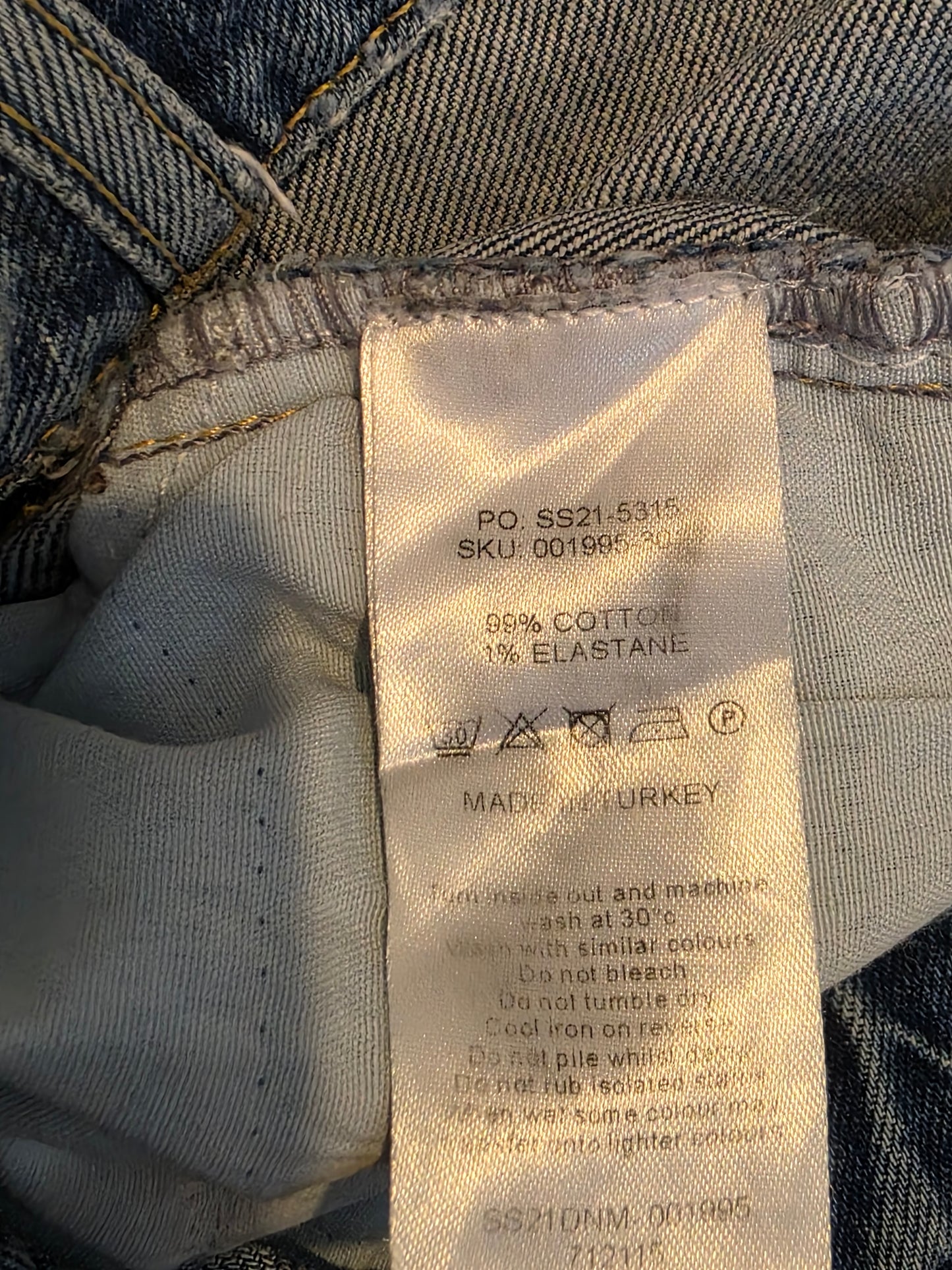 Hush Denim High Waist Mom Jeans Size UK 8