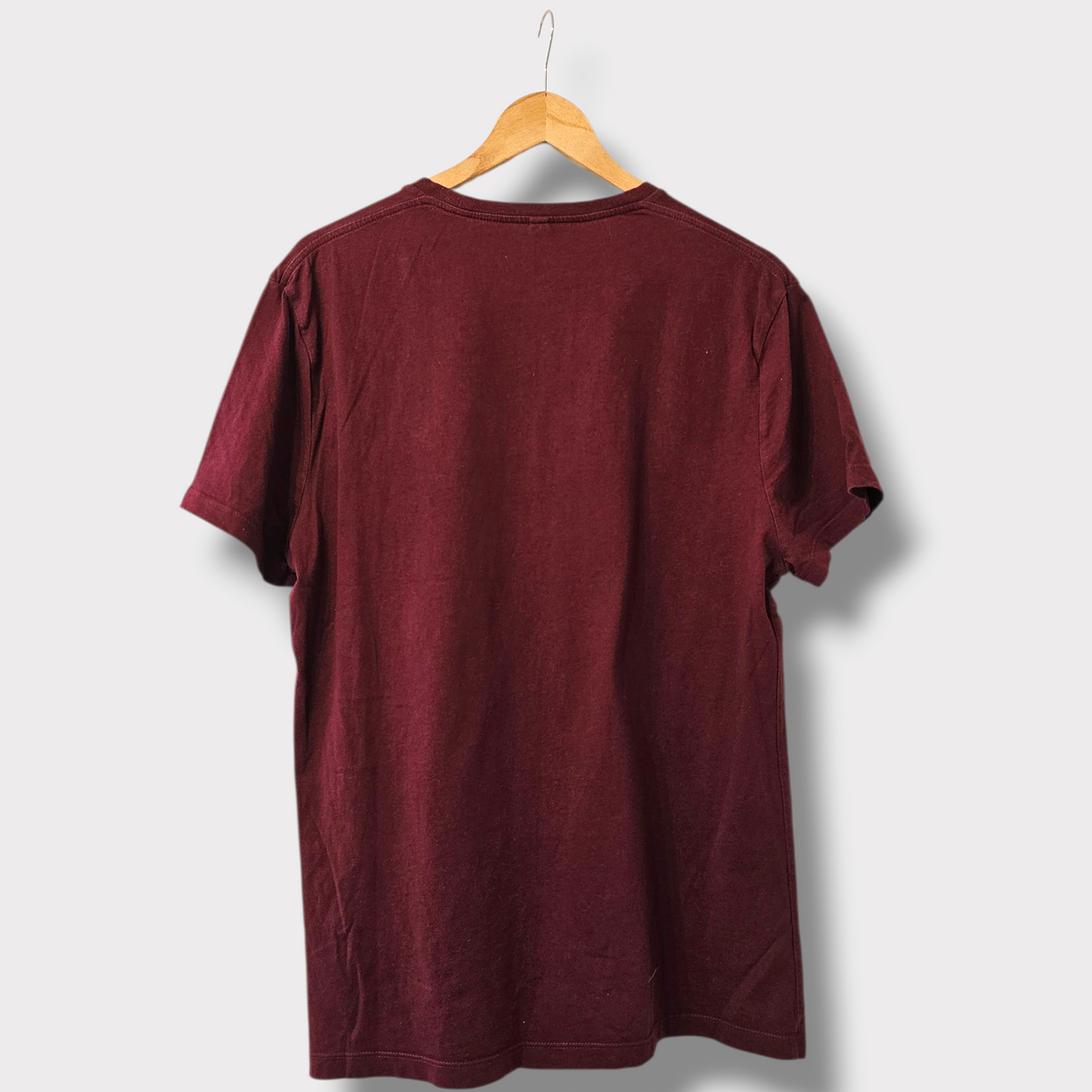 Jack Wills Burgundy Casual T-Shirt – Size M – 100% Cotton – Short Sleeve