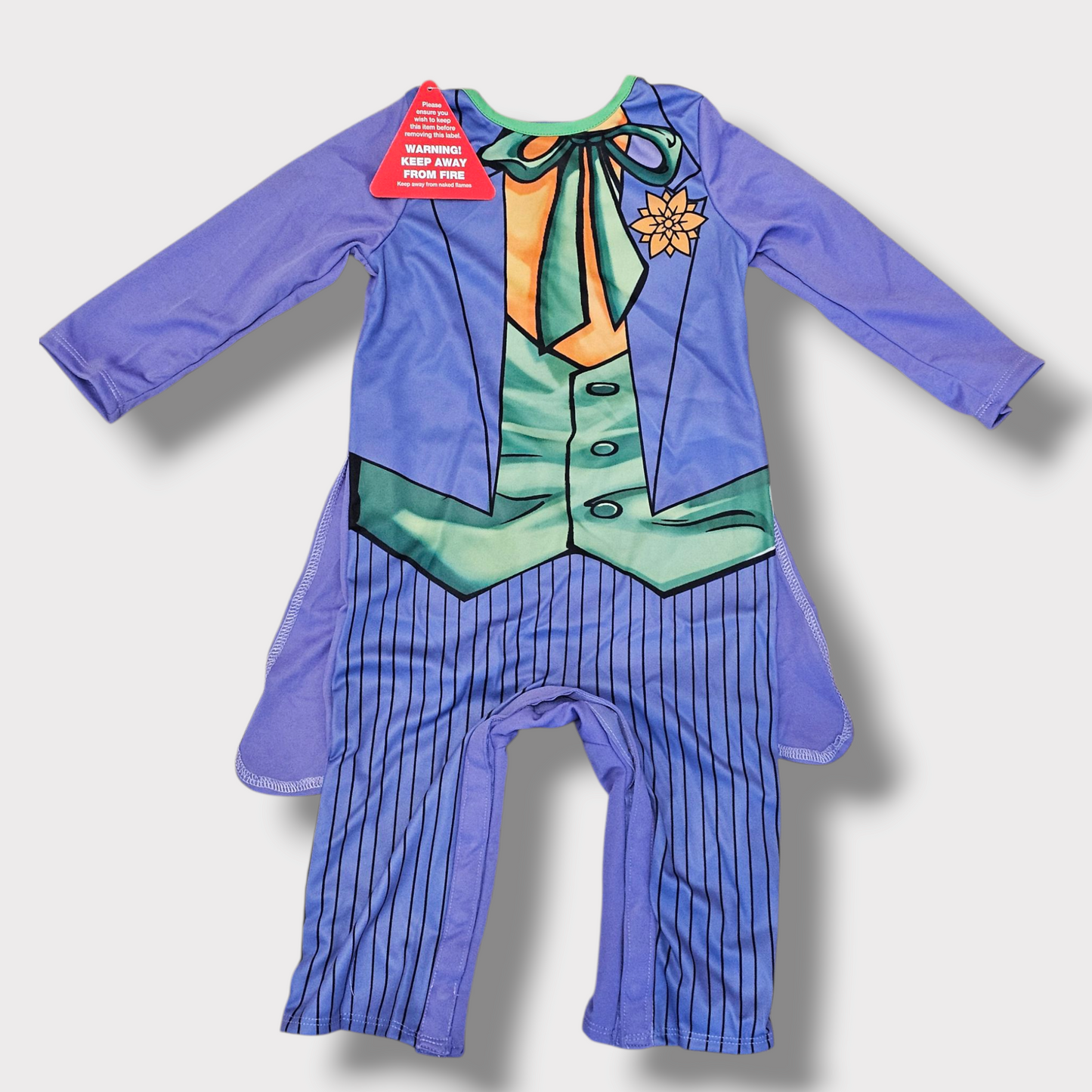 Joker Comic Baby Costume – 12/18 Months – BNWT – DC Amscan