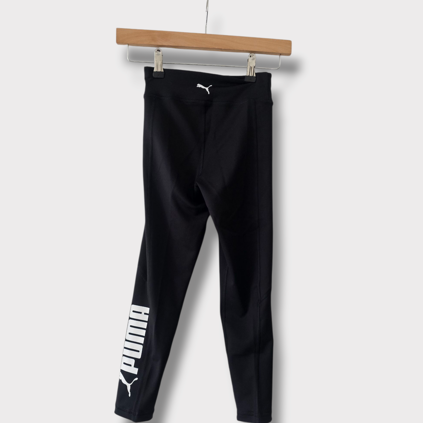 Girls Puma Black DryCELL Leggings – Age 7-8 Years – High Waisted
