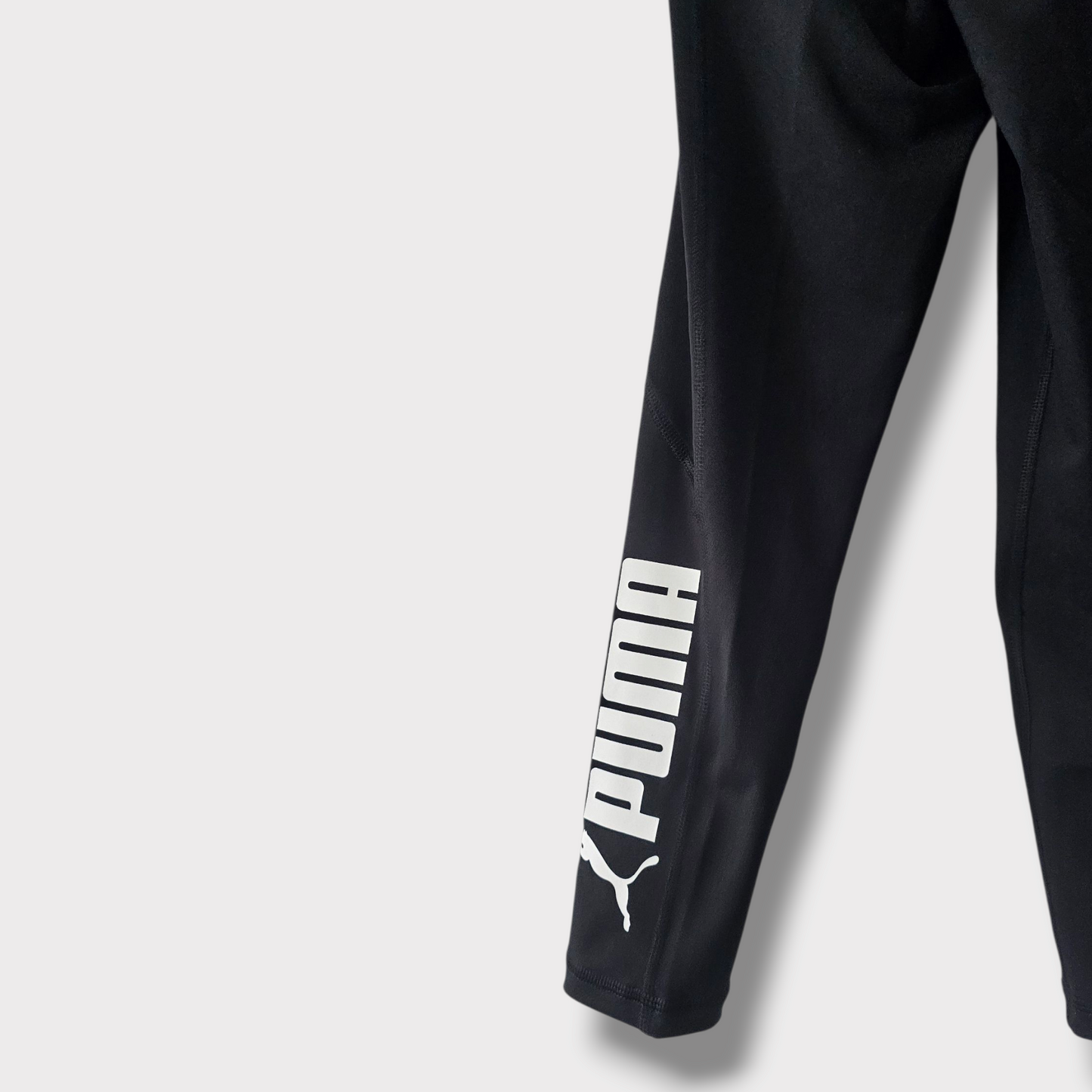 Girls Puma Black DryCELL Leggings – Age 7-8 Years – High Waisted