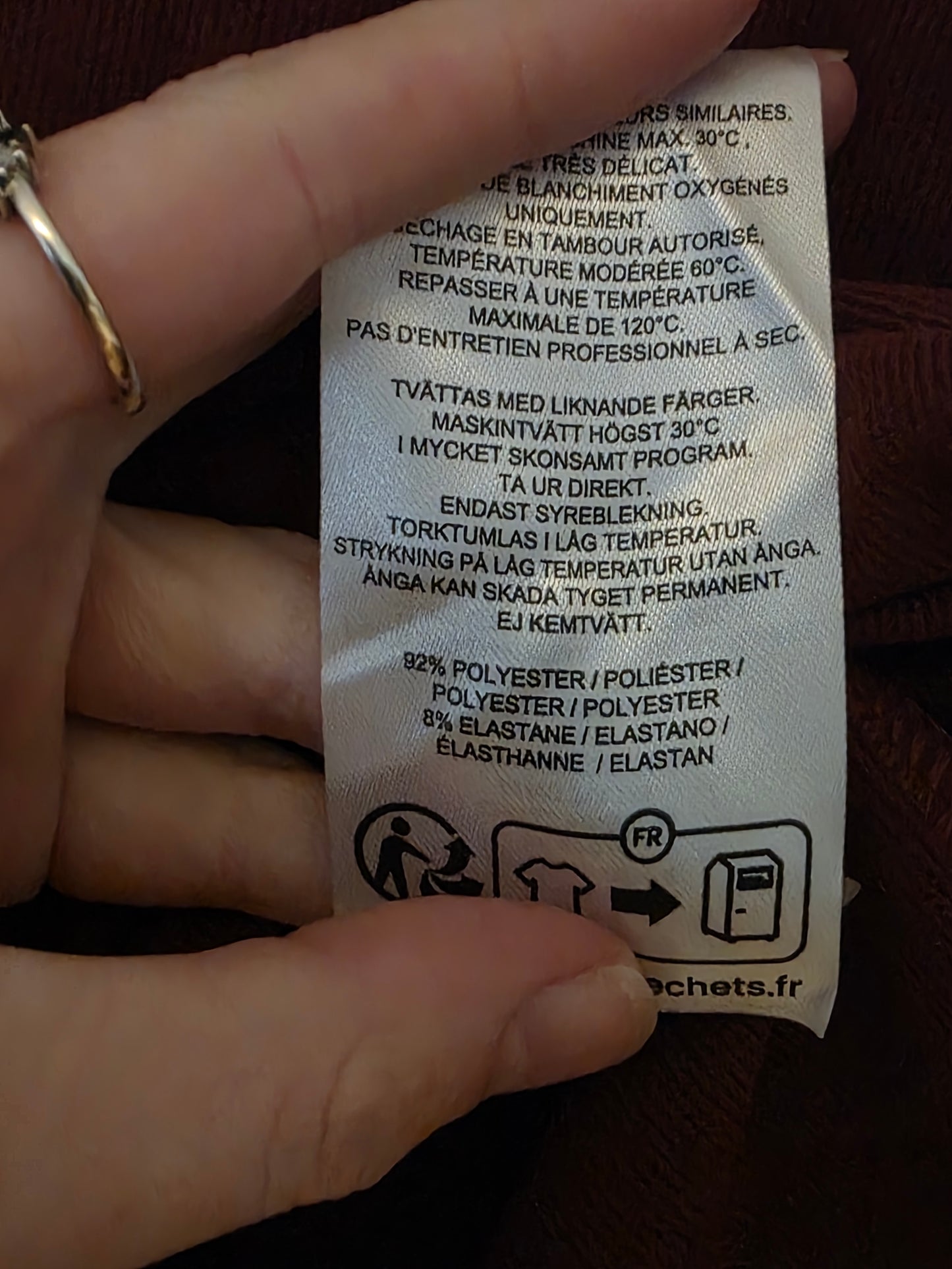 Mondetta Burgundy Long-sleeved Top Soft-touch New Medium