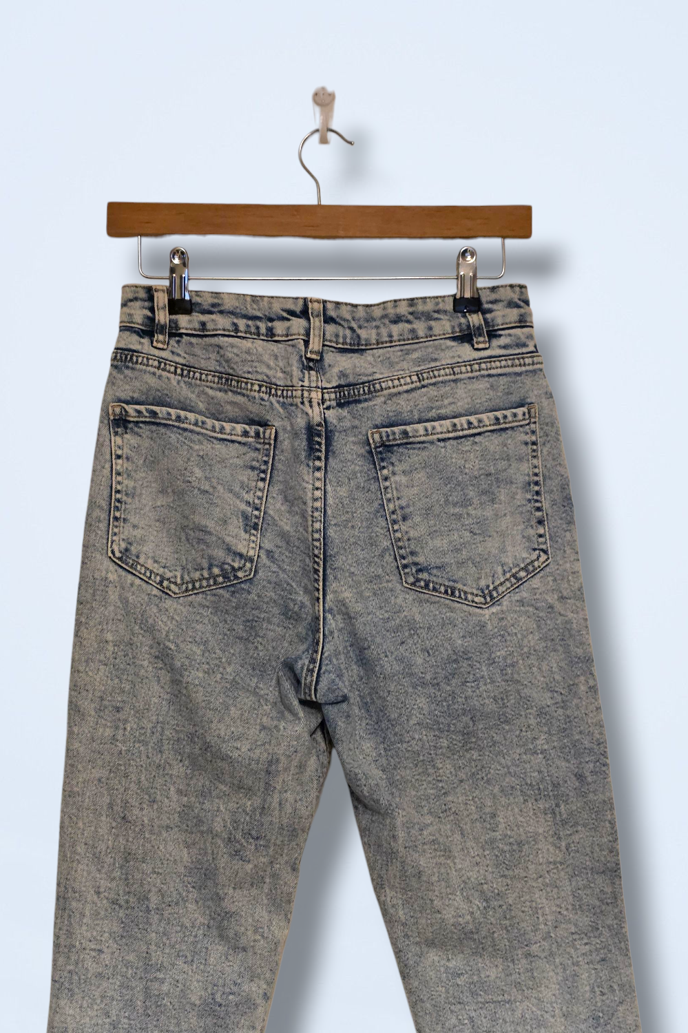 New Look Light Washed Tori Mom Jeans Size UK 10