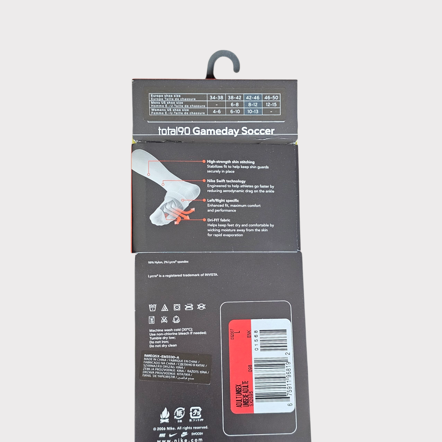 Nike Total90 Gameday Soccer Socks – UK 8–11 – Knee High – New with Tags