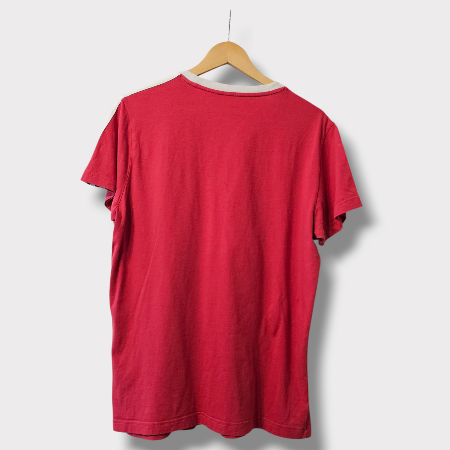 Adidas Pink Triple Stripe T-Shirt – Size M – Classic Sports Style