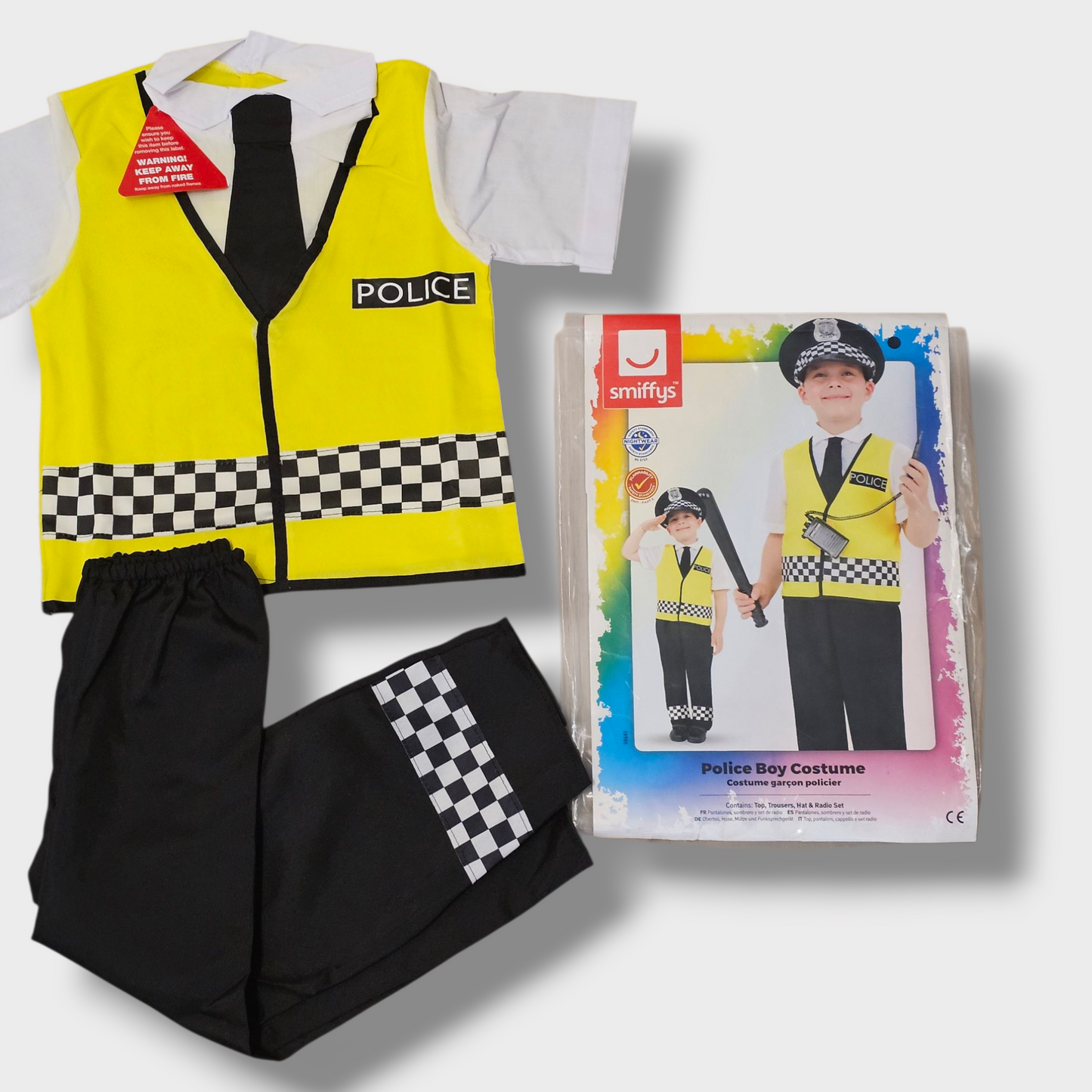 Smiffys Police Boy Costume – Age 4-6 – New with Tags