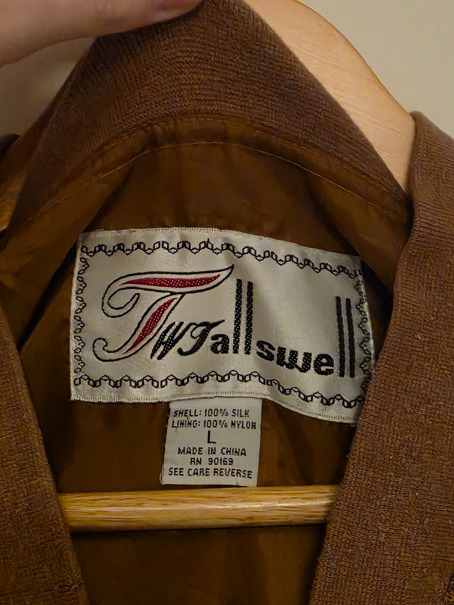 Rare Vintage Silk Bomber Jacket Dinosaur Print Size Large