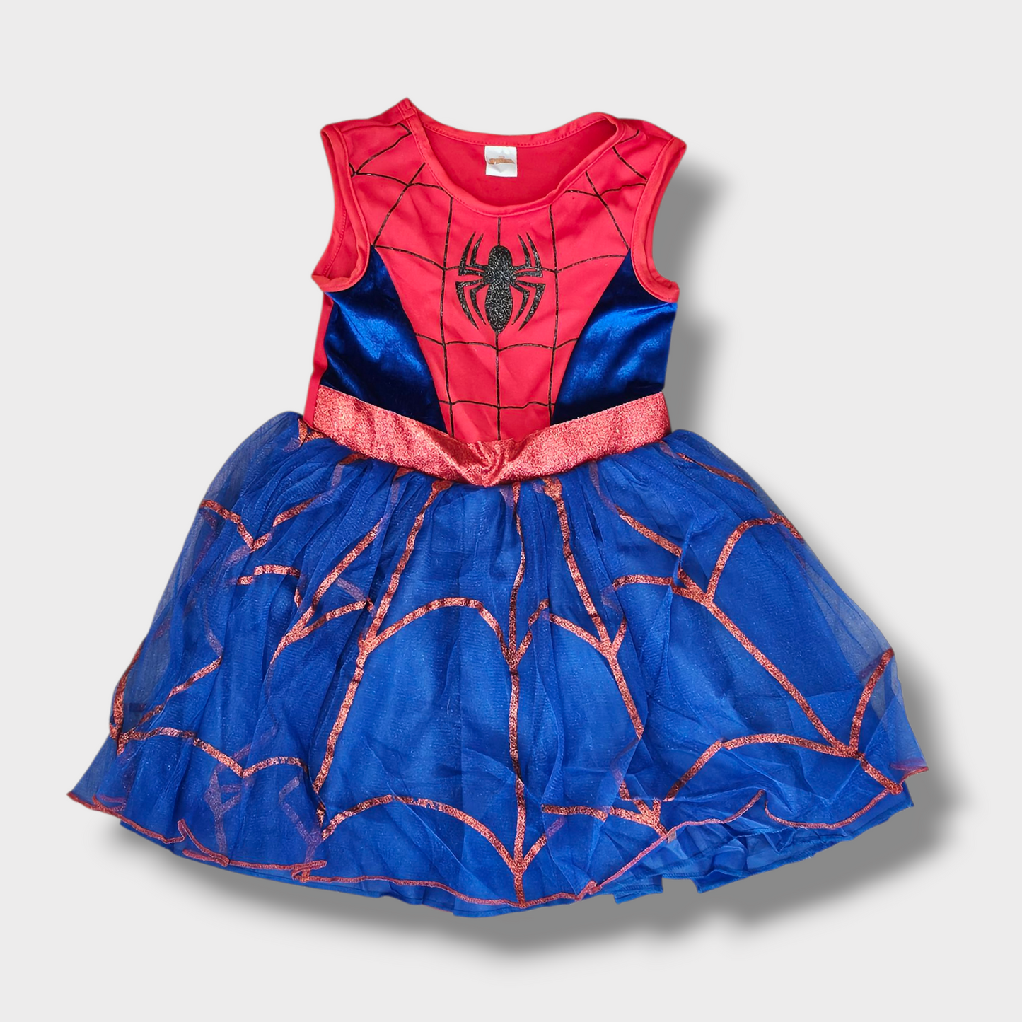 Spider-Girl Costume Dress – Rubies, Age 7–8 Years, Pre-Owned