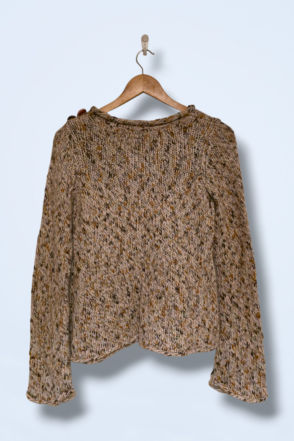 Strand Multicoloured Chunky Knit Mohair Blend Jumper Small