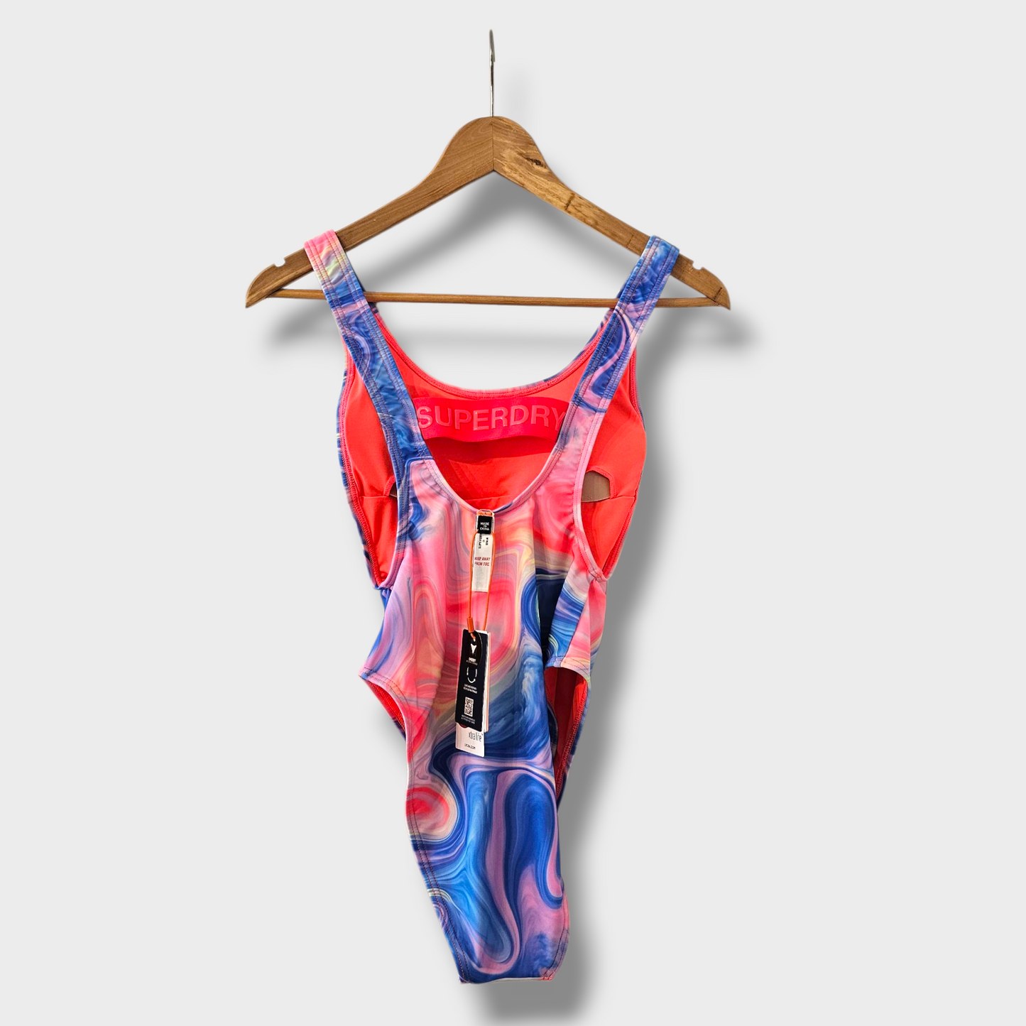 Superdry Tie-Dye One-Piece Swimsuit – UK 6 – New with Tags