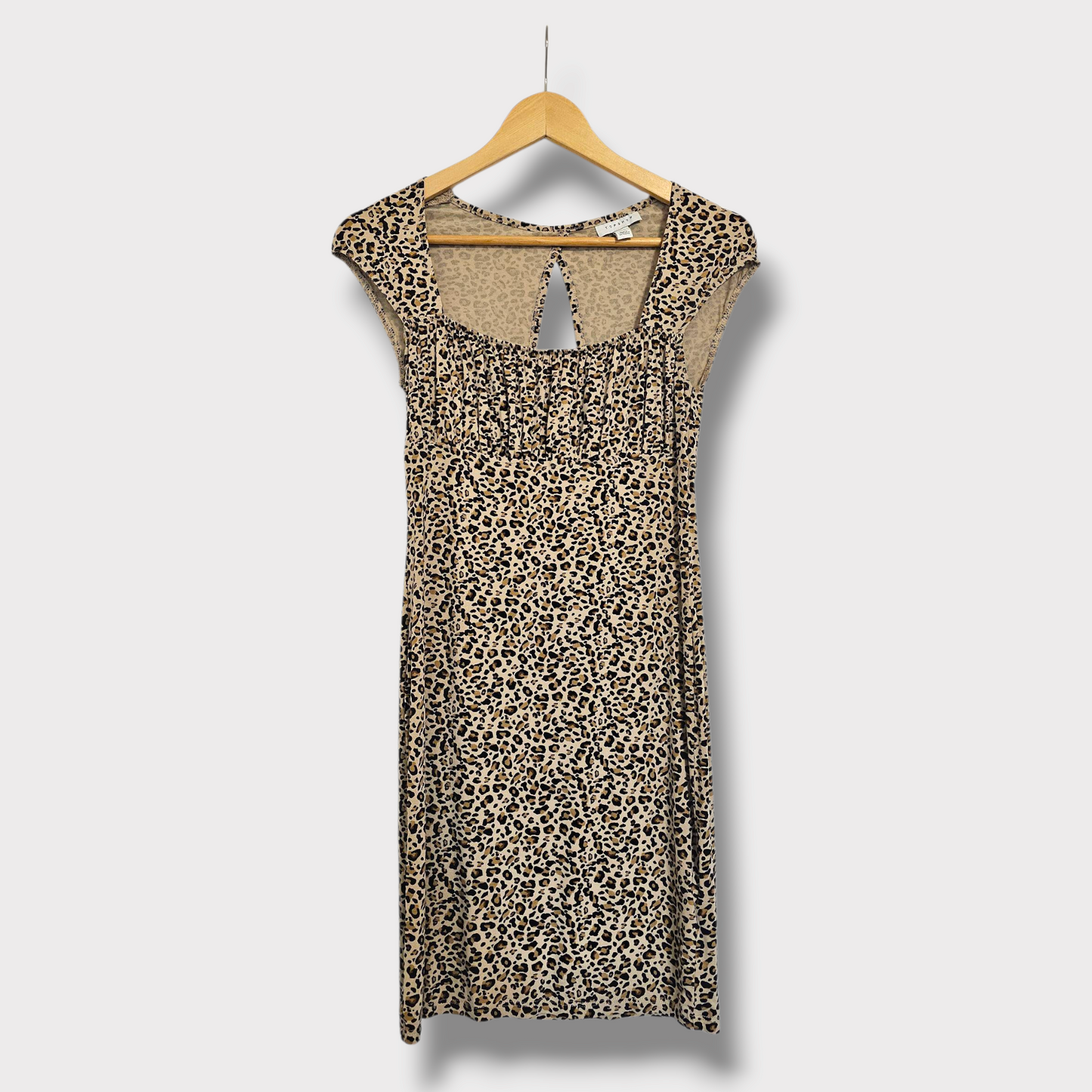 Topshop Leopard Print Bodycon Dress – UK 8