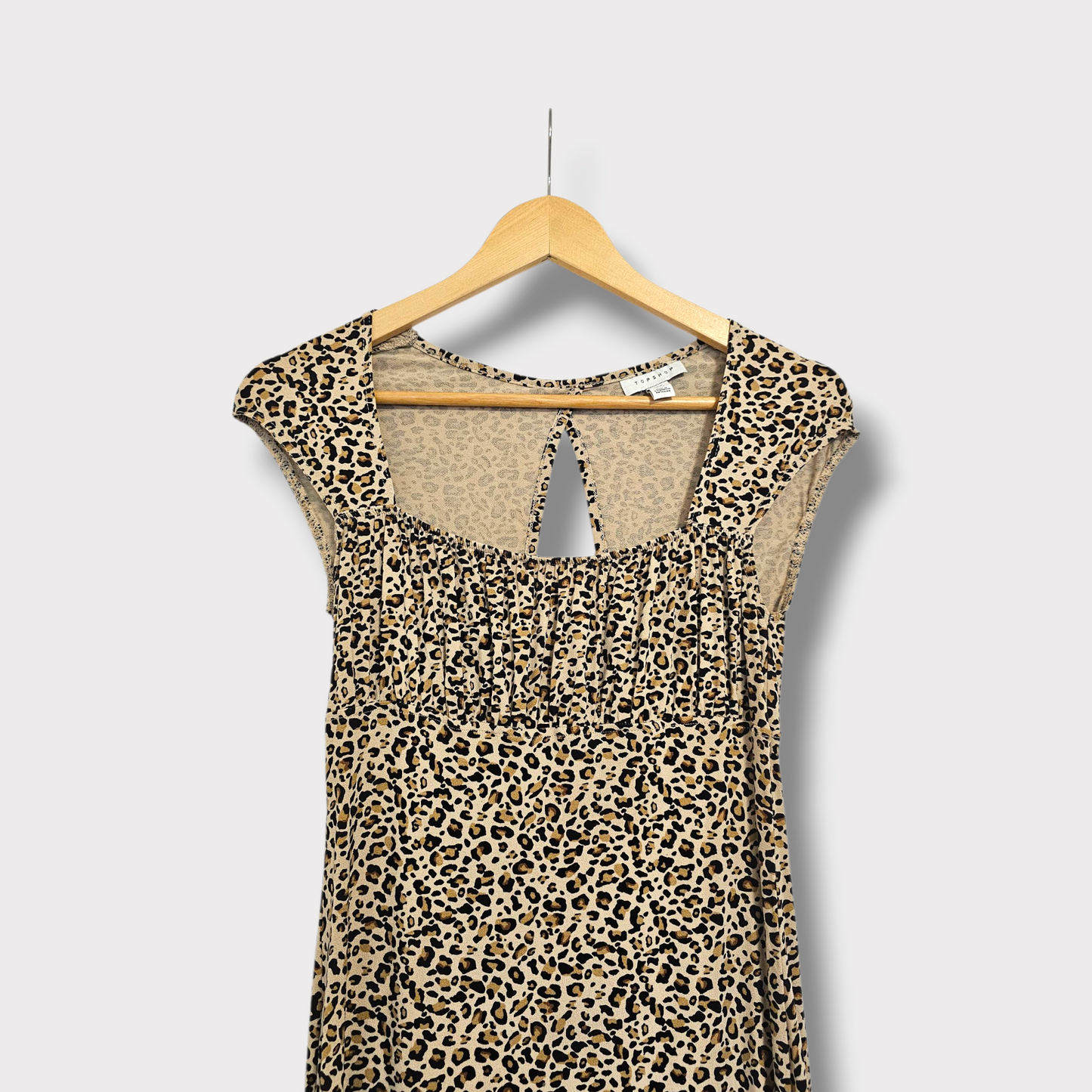 Topshop Leopard Print Bodycon Dress – UK 8