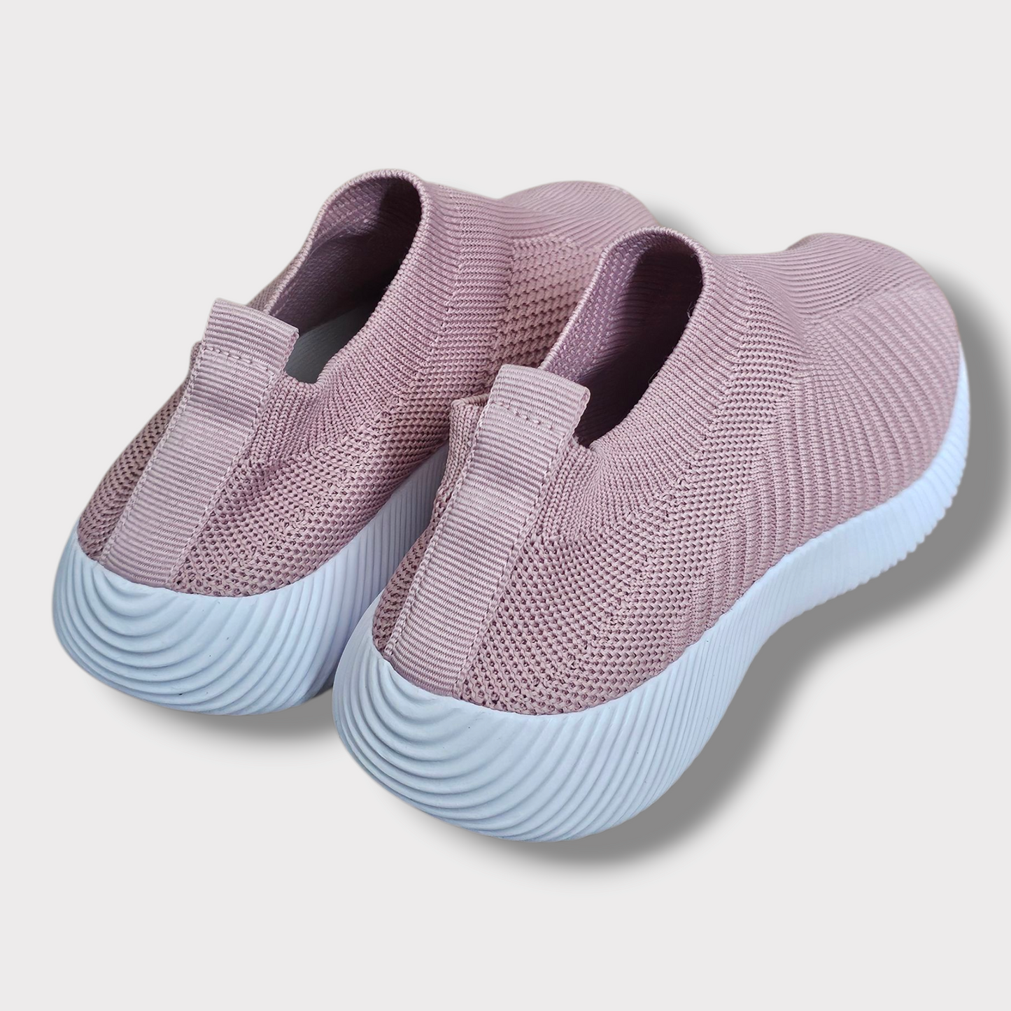 Unbranded Dusky Pink Slip-On Mesh Trainers – Size UK 2 – Lightweight & Breathable
