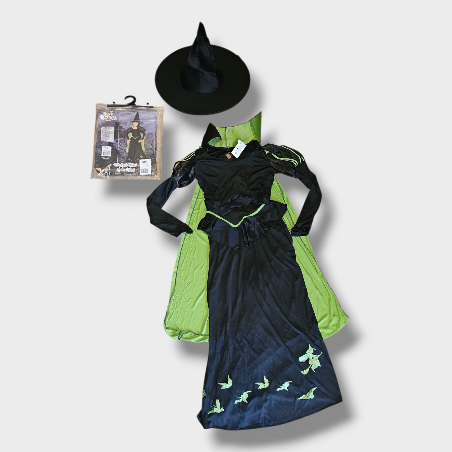 Wicked Witch of the West Costume – The Wizard of Oz, Age 8-10 Years, New