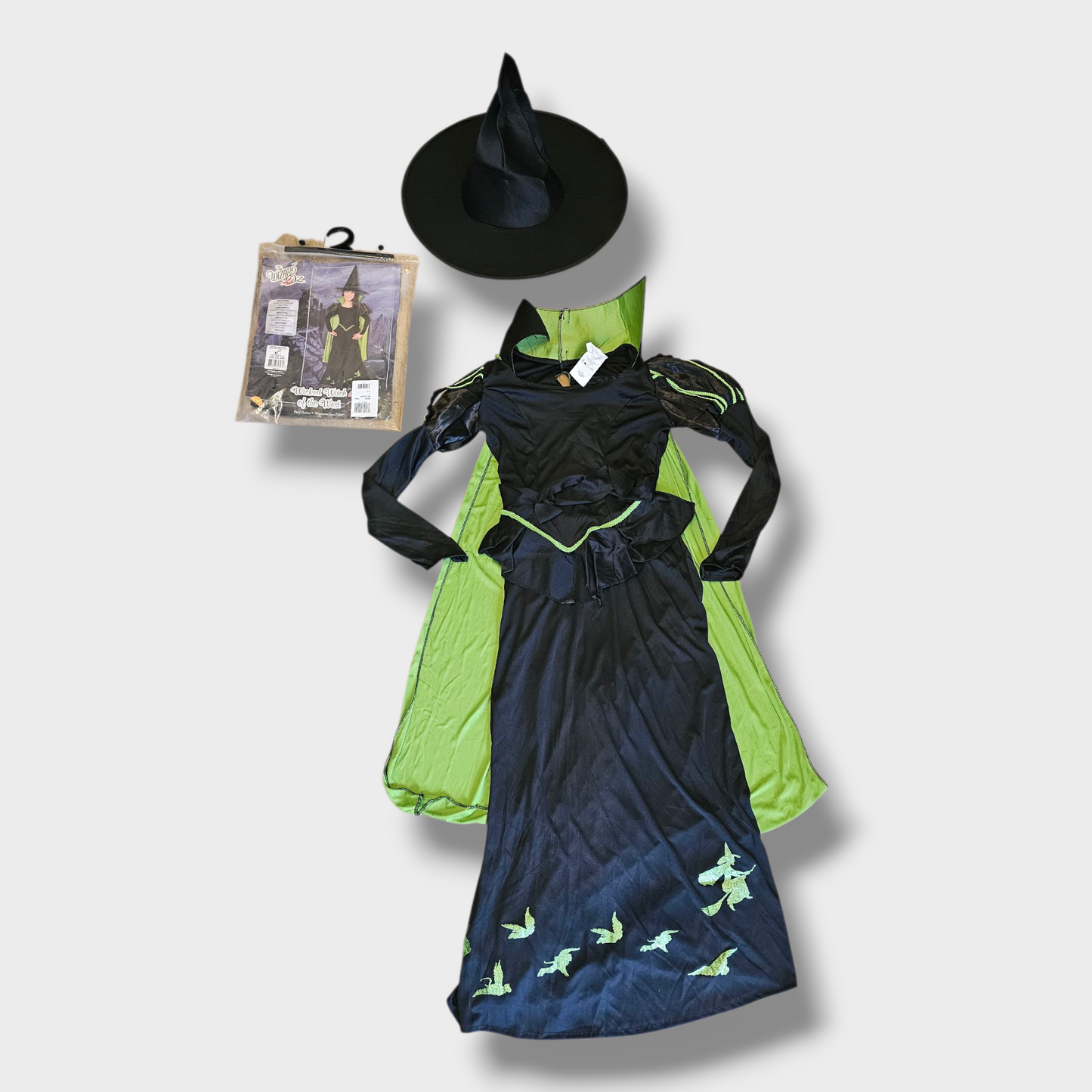 Wicked Witch of the West Costume – The Wizard of Oz, Age 8-10 Years, New