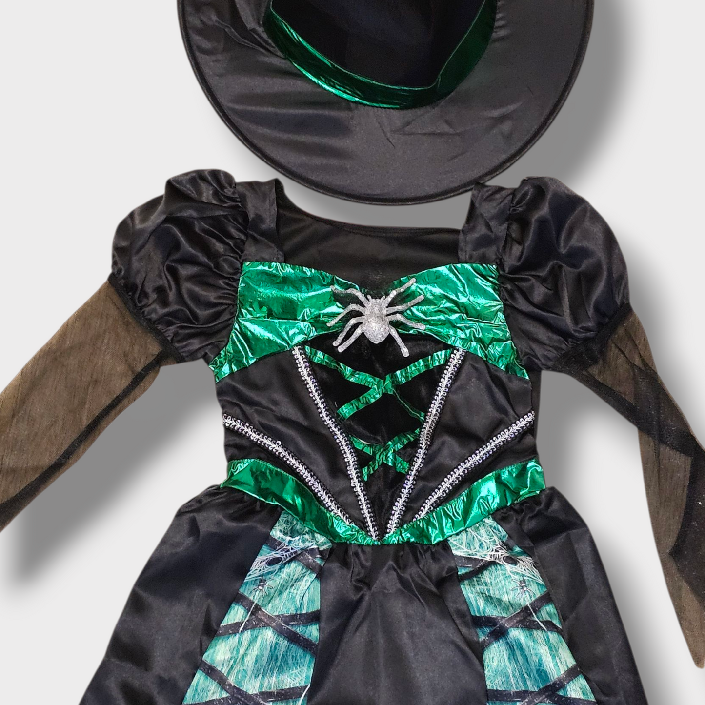 Spider Witch Costume – Age 4-6 – New with Tags - Polyester