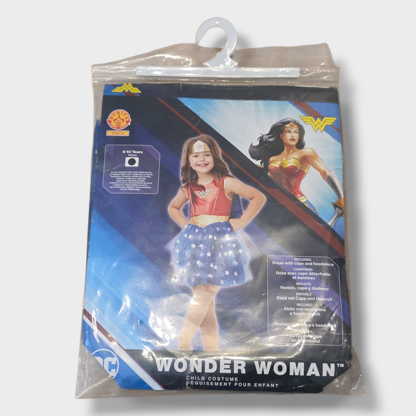 Rubies Wonder Woman Costume – Age 9-10 Years, New with Tags