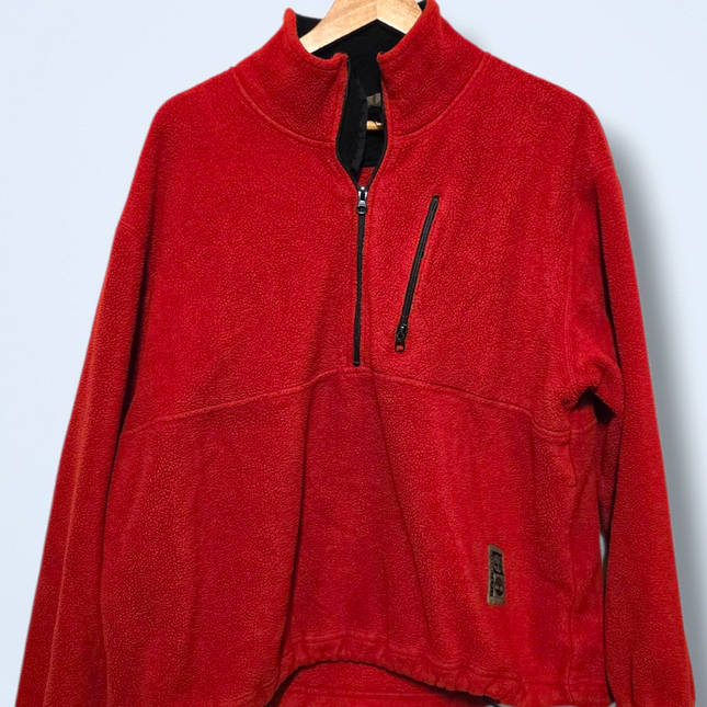 Red ¼ Zipped 1996 Vintage Men’s Fleece Size Medium