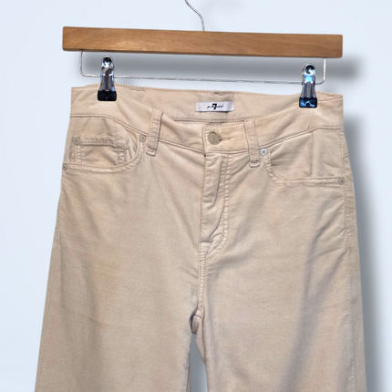 7 For All Mankind - W27 – Soft-touch Beige Trousers / Jeans