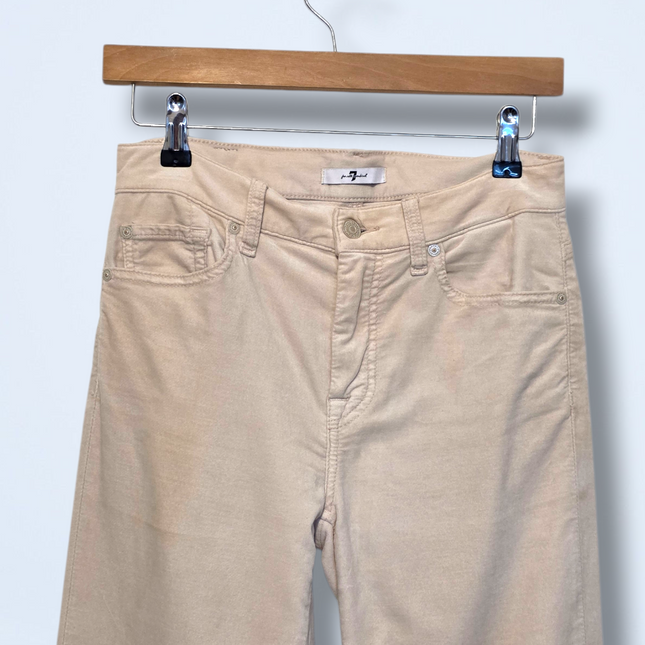 7 For All Mankind - W27 – Soft-touch Beige Trousers / Jeans