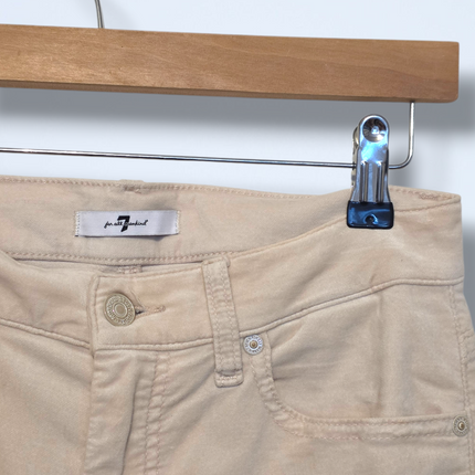 7 For All Mankind - W27 – Soft-touch Beige Trousers / Jeans