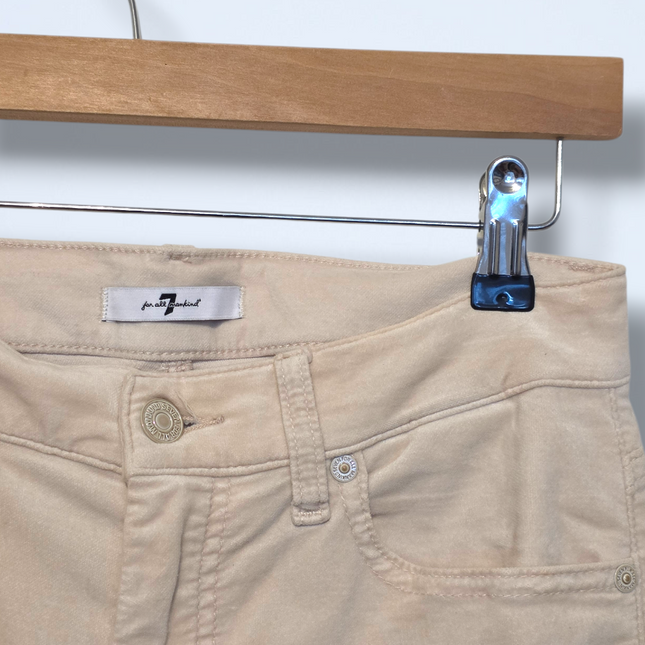 7 For All Mankind - W27 – Soft-touch Beige Trousers / Jeans