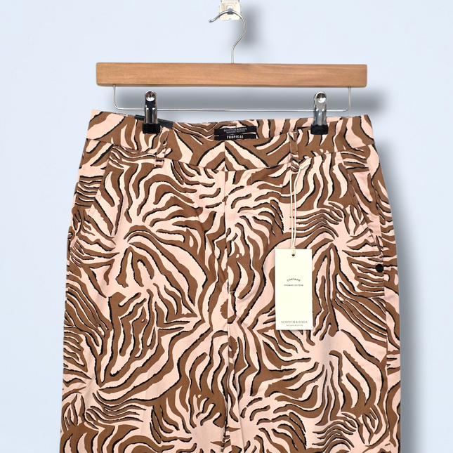 Printed High Waist Abott Scotch & Soda Trousers W27