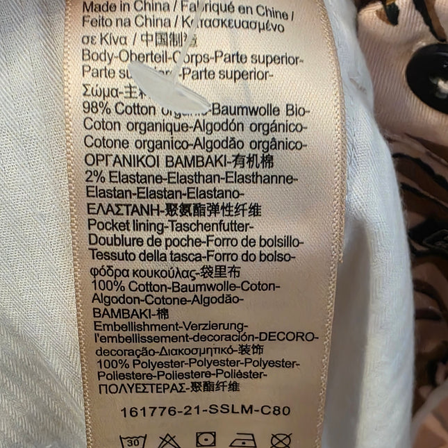 Printed High Waist Abott Scotch & Soda Trousers W27