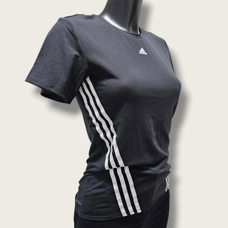 Adidas Aeroready Black & White T-Shirt 2XS New