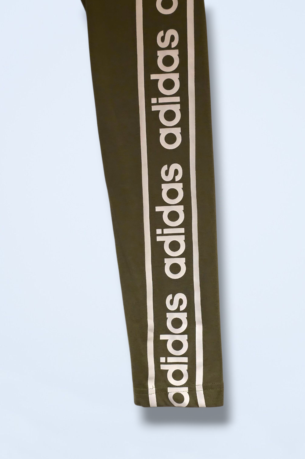 Adidas Mint & Khaki Two Pairs of Leggings Size Small Cotton