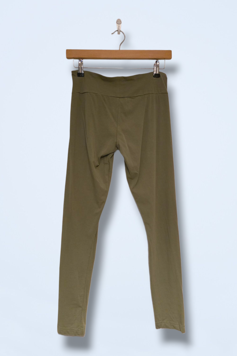 Adidas Mint & Khaki Two Pairs of Leggings Size Small Cotton