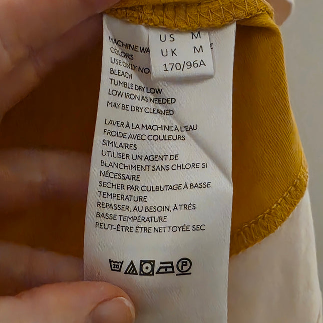 Anthropologie – Size Medium – Pink & Mustard Colourblock T-Shirt