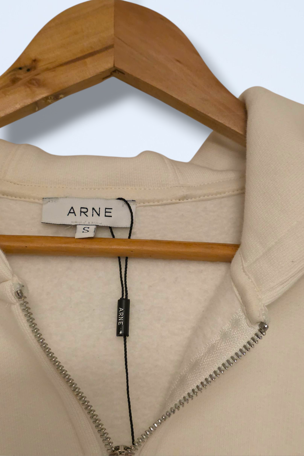 Arne Relaxed Fit Sweater in Ecru Size Small