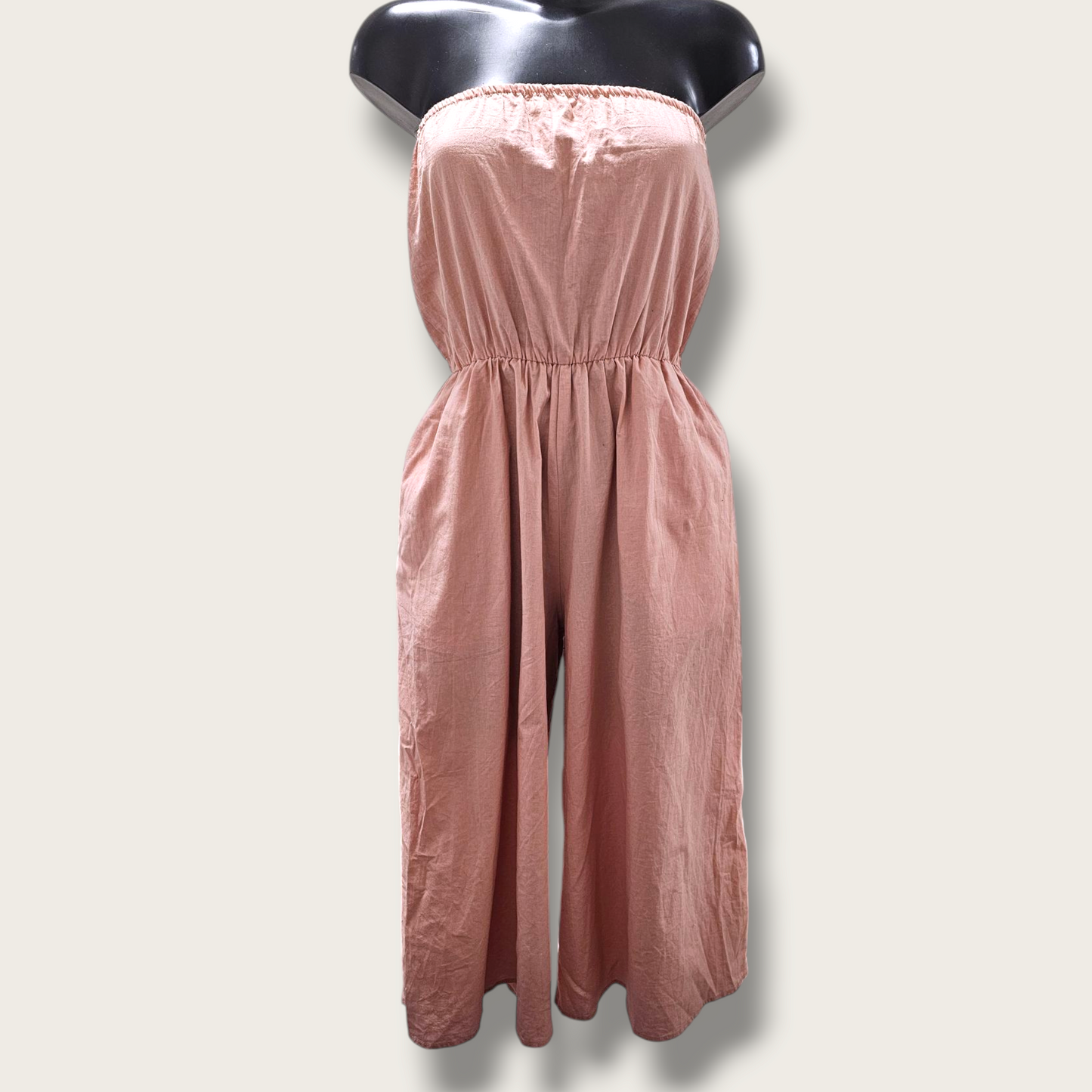 Pink Asos UK 10 Wide-leg Strapless Jumpsuit