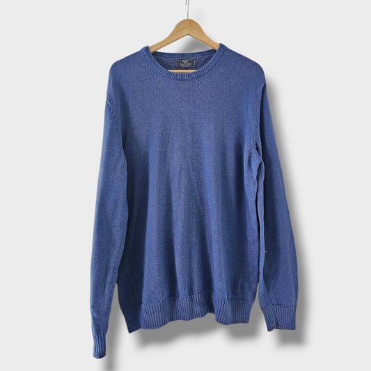 Atlantic Bay Blue Heavy Knit Sweater – Size Large