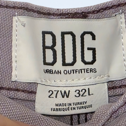 BDG Purple Carpenter Mid Rise Relaxed Straight Jeans W27 L32