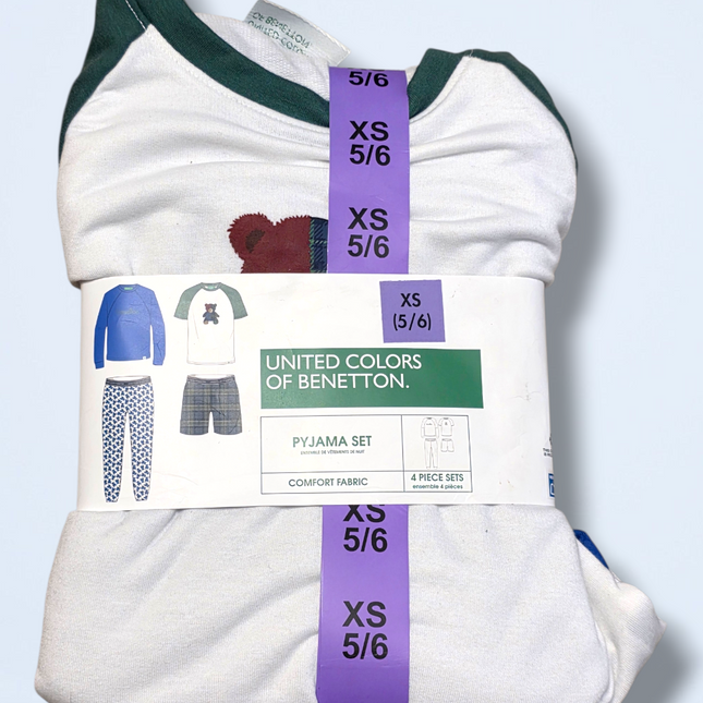 United Colors of Benetton – Age 5/6 Years – 4 Piece Pyjama Set