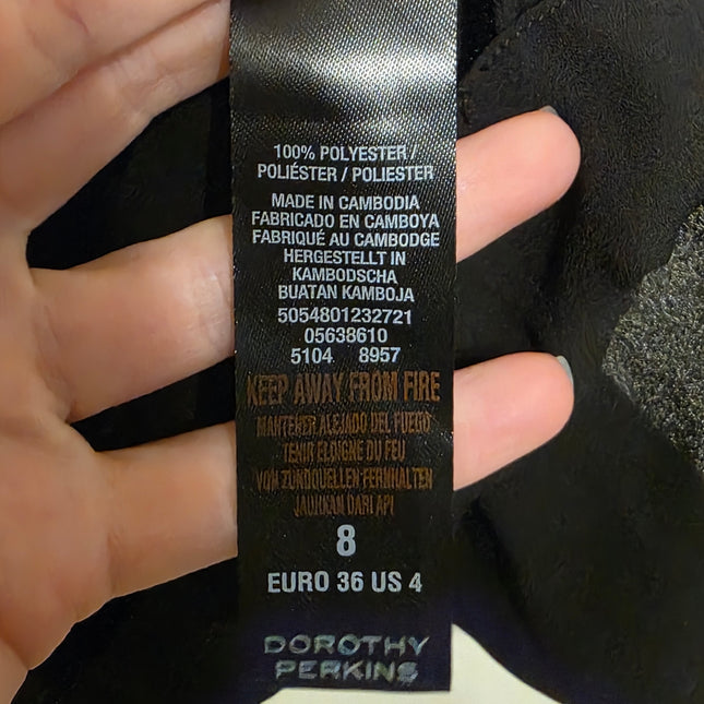 Dorothy Perkins – NWT – Black Adjustable Cami – UK 8