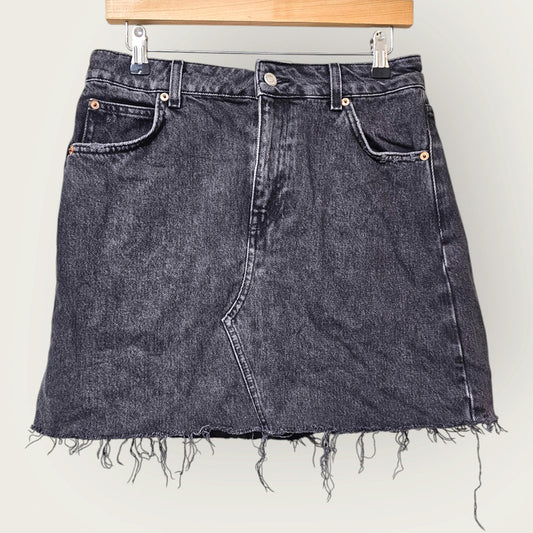 Black Denim Topshop Skirt – UK 12