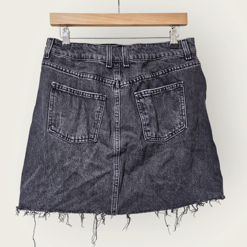 Black Denim Topshop Skirt – UK 12