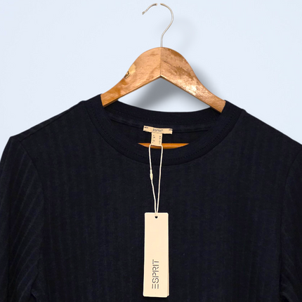 Blue Round-neck Short Sleeved Esprit T-Shirt New Medium