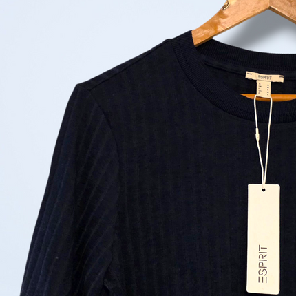 Blue Round-neck Short Sleeved Esprit T-Shirt New Medium