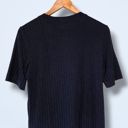 Blue Round-neck Short Sleeved Esprit T-Shirt New Medium