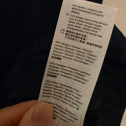 Blue Round-neck Short Sleeved Esprit T-Shirt New Medium