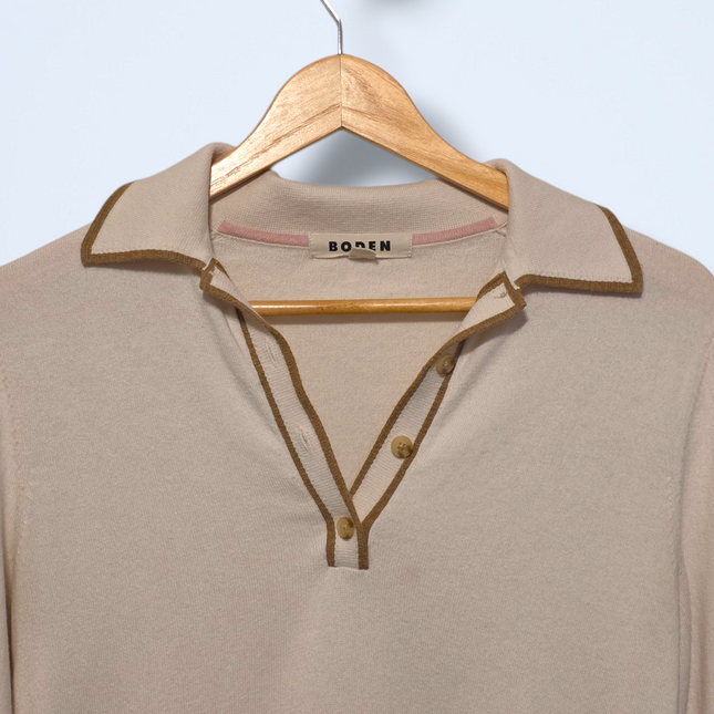 Boden – Henley Estelle Sweater – Button-neck – Size Small